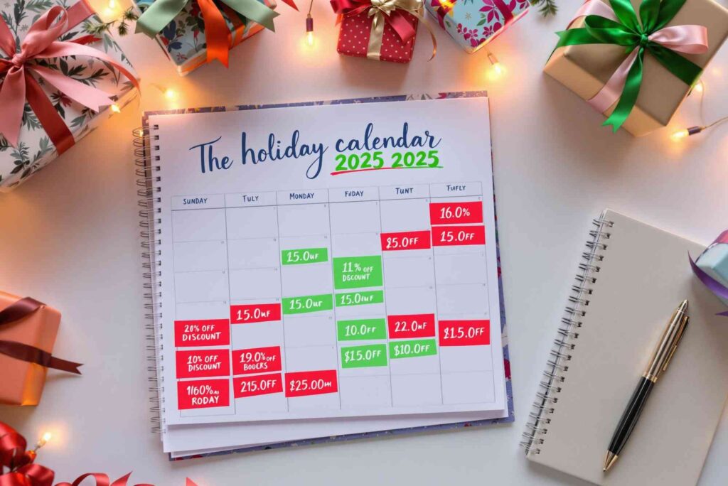 Winter and summer soldes calendar