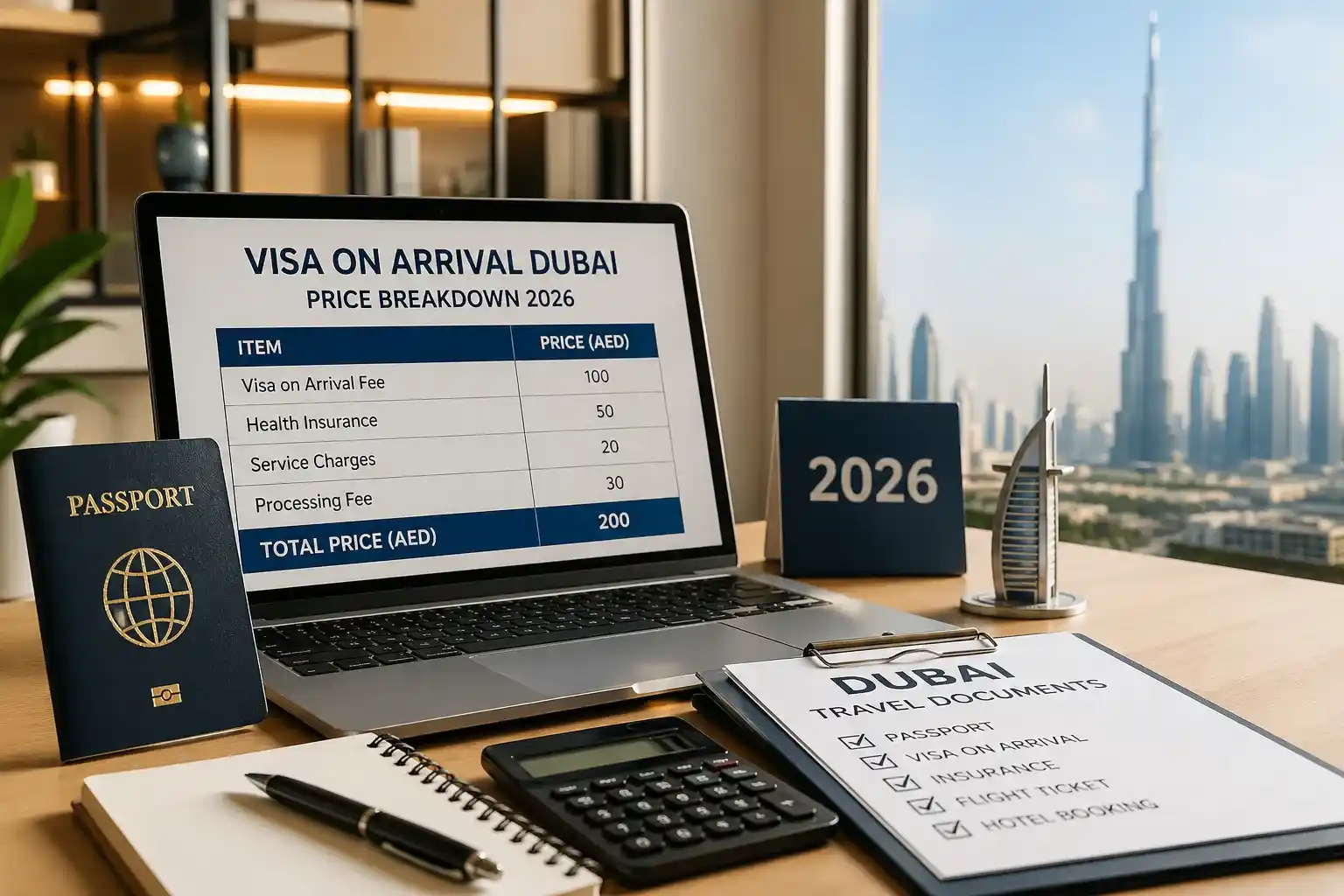Visa on Arrival Dubai Price in 2026 Updated Fees and Price Breakdown
